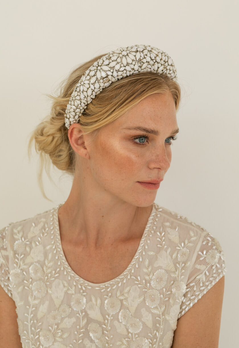 The Helena Headband - White