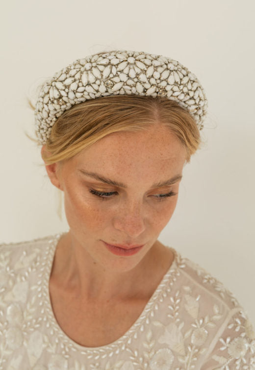 The Helena Headband - White